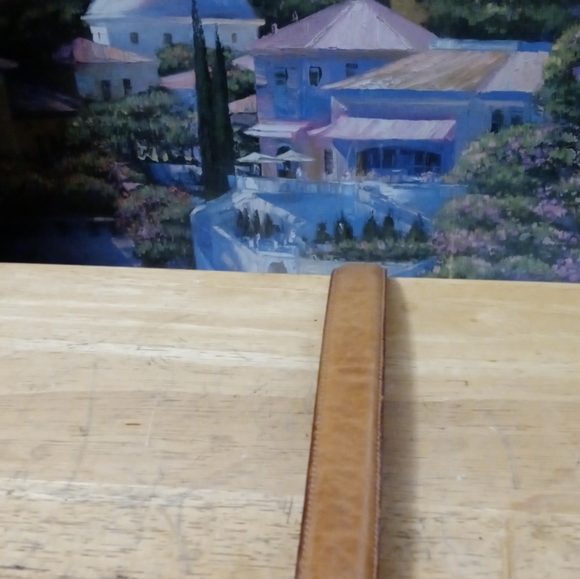 ๐บ๐ธCole Haan Handcrafted In Maine U.S.A. Size W.36,Vintage Tan Leather Belt. ๐ - Picture 3 of 9